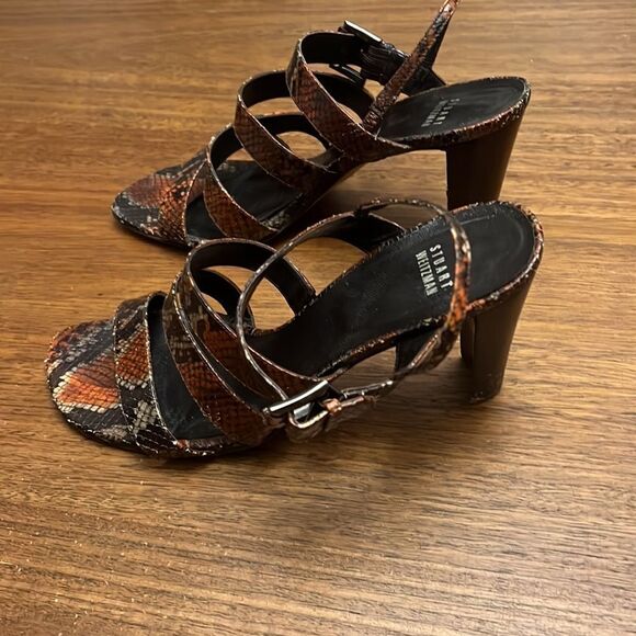 Stuart Weitzman snake print heels - Picture 2 of 7